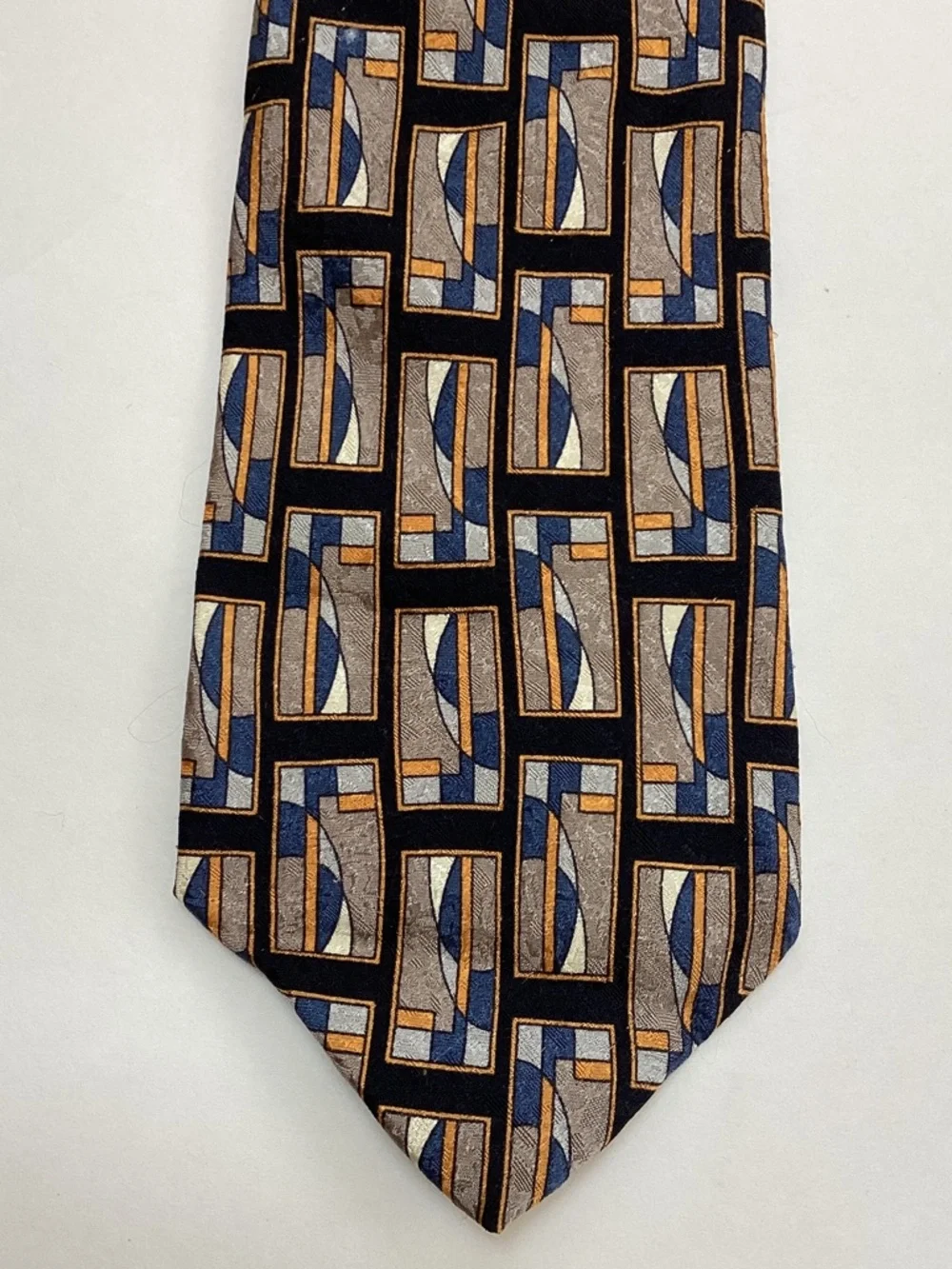 CC Hughes 100% Silk Made In Italy Neck Tie Abstract Nautical‎ Sailboat Geometric
